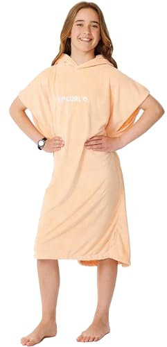 Rip Curl Girls Classic Surf Hooded Towel Change Robe/Poncho 00CGTO - Peach Junior Size - L