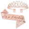YongHang 60 Geburtstag frau Deko Schärpe und Tiara Rose Gold 60. Geburtstag Geschenke Krone für Birthday Party Dekorationen Geschenk zum 60 geburtstag frauen