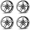 4x Borbet Felgen ATX 8x19 ET55 5x112 graphite polished matt kompatibel mit Mercedes EQA EQB GLA GLB