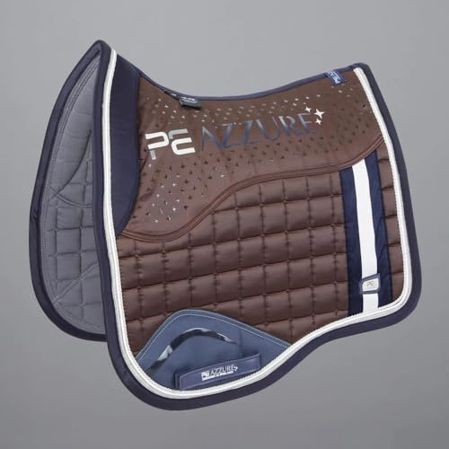 EPONA Premier Equine -Azzure Anti-Slip Satin Dressage Square Brown Full