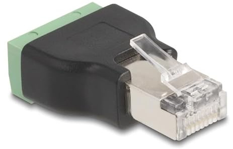 DeLOCK RJ45 Stecker zu Terminalblock Adapter 4 Pin