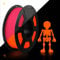 TECBEARS PETG Filament 1.75 mm Leuchtendes Rot, Glow in The Dark PETG 3D Drucker Filament, 1kg Spule, Stärker Zähigkeit, Maßgenauigkeit +/- 0,02 mm, Kompatibel mit FDM Drucker