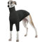 Windhund Pullover, Windhund Winter Jacke Strickpullover Hund Groß Greyhound Hundemantel Windhund Schlafanzug Jacke Salukis Mantel(Grau, 2XL)