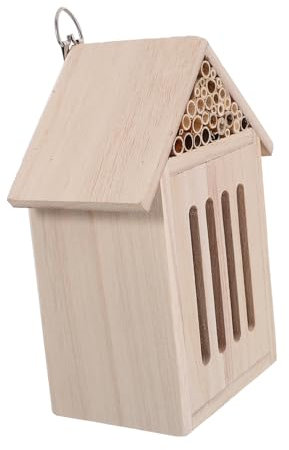 CIYODO Insektenhotel Aus Holz Insektenhäuser Bienennistkasten Schmetterlingsunterschlupf Für Garten Marienkäfer Schmetterlingshäuser Insektenhotel