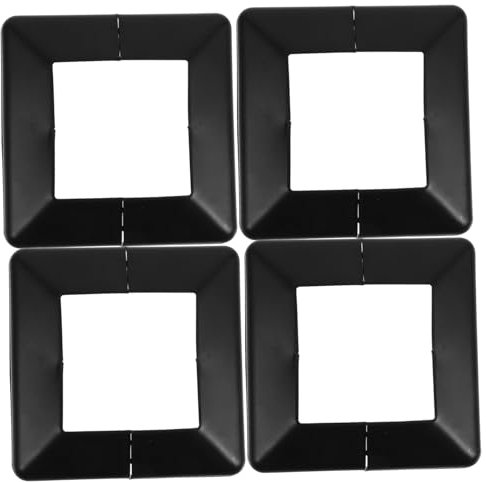 HOMSFOU 4stücke Teiliges Kunststoff Post Base Covers Dekorative Abdeckkappen Für Treppen Und Balkone Split Design Schutzkappen Holzpfosten Passend Als Rail Wrap Und Deck Post Skirts Elegan