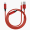 Aux to USB C, 2 in 1 USB C to Aux and Charger Cable for Car USBC to 3.5mm Jack Audio Aux Adapter for Headphone Compatible with 15 Pro Max, Samsung S24 Ultra S23 S22 S20 for Car Stereo (Ruby)