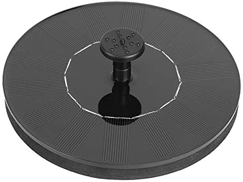 Solar-Wasserpumpe, Solar-Brunnenpumpe, Solar-Wasserbrunnen, Kreativer Solarstrom-Schwimmbrunnen, 180 L/h, 1,4 W, Wasserpumpe, Solar-Vogelbad-Brunnen für Gartenteich, Pool, Aquarium