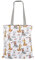 SPOTTED DOG GIFT COMPANY Tote Bag, Wiederverwendbare Einkaufstasche aus Canvas, Tragetasche Damen mit Langen Henkeln, Baumwolle, Faltbar mit Hundemotiv, Geschenke für Hundeliebhaber 38 x 42 cm