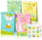12 Stück Geschenktüten Ostern, Ostereier Hasen Papiertüten, Ostern Süss üßigkeiten Tüten, DIY Ostergeschenk Verpackung Candy Tüten, mit 18 Osterstickern für Geschenkverpackungen Ostern Party