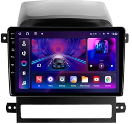 9 Pulgadas Android 13 Radio Coche para Chevrolet Captiva I 1 2006-2011 con Android Auto/Carplay GPS WiFi Bluetooth Radio FM Pantalla Dividida USB SWC GPS Coche Navegador(8 kärnor 2+32G)