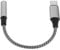 POPETPOP Adaptateur Audio Séparateur De Casque Rallonge Électrique Adaptateur USB Femelle à Femelle Ampli Casque Guitare Cordon Auxiliaire Alliage D'aluminium Noir