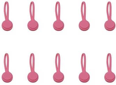 Tmboryuu 10Pieces Portable Silicone Cable Managers Clip for Streamlined Storage of Data Earphone Wire in Any Space Wire Holder for Desk