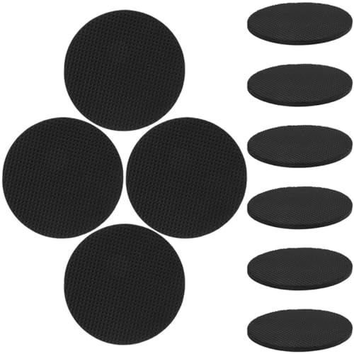 ROMISBABA de Cales et Compense Irrégularités Protège Sol 12 Pièces en Eva Noires Une Stabilité Améliorée pour Pieds de Table de Billard