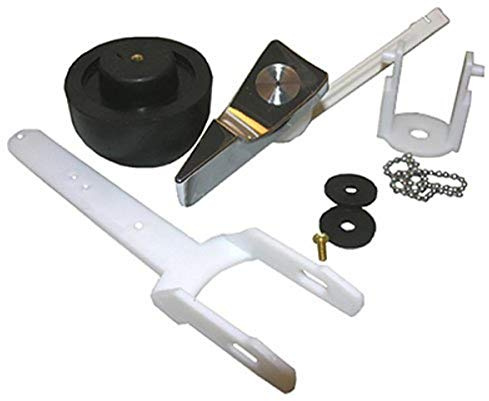 LASCO 04-1599 Toilet Flapper Complete Flush Valve Assembly Kit with Flush Lever, for Eljer Touch Flush Toilets, Carded