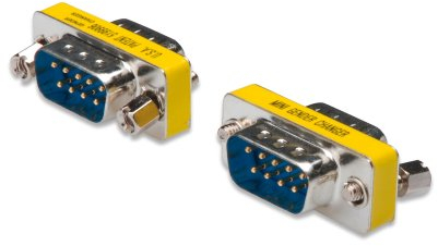 DIGITUS D-Sub 9 Cambiador de género - Adaptador - 9 pines hembra - enchufe a enchufe - RS-232 - RS-485 - TTL - carcasa metálica