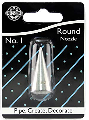 PME JEM Round Piping Nozzle no. 1, Silver