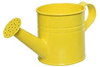 Small Zinc Watering Can Kids Flower Plant Pot Garden Watering Can Bright Yellow
