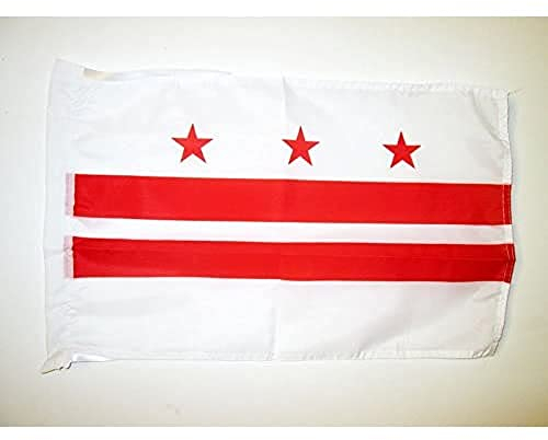 AZ FLAG - Flagge Washington Dc - 45x30 cm Mit Kordel - District of Columbia Fahne 30 x 45 cm - Flaggen