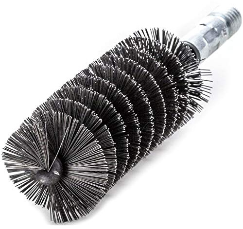 Lessmann - Threaded Tube Brush 30mm Steel Wire