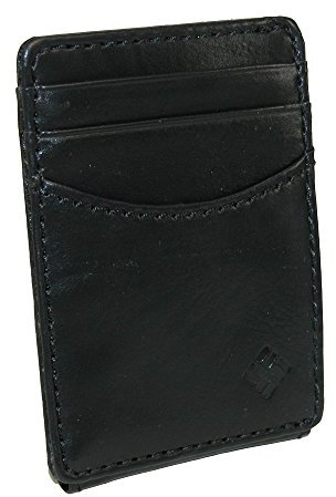 Columbia Leather Front Pocket Wallet Card Holder for Travel Portefeuille, Granby Black, Taille Unique Homme