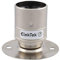 ElekTek ES E27 Edisongewinde Fester Sockel Lampenfassung mit Glattmantel Ideal zur Aufbaumontage von Vintage-Filament-Lampen Nickel