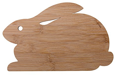 NineLives Brettchen, Holz, Hase, 24 x 15 x 0.5 cm