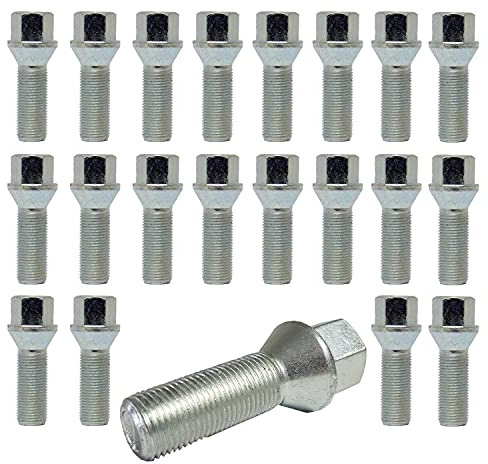20 Radschrauben Radbolzen Kegelbund M12x1,5 32mm kompatibel mit Alfa Romeo BMW