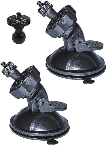 Soporte Cámara Coche, Ventosa para Chortau Orskey Apexcam Abask Camaras Coche, Montaje De Succión con Ventosa Fácil De Usar, Fuerte Succión, Movimiento Repetible, 2 Pcs