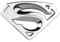 Careflection 3D Superman Silber Badge Emblem Aufkleber Decal for All Car Bike SUV Mobile Laptop (5,5 x 3,5 cm)