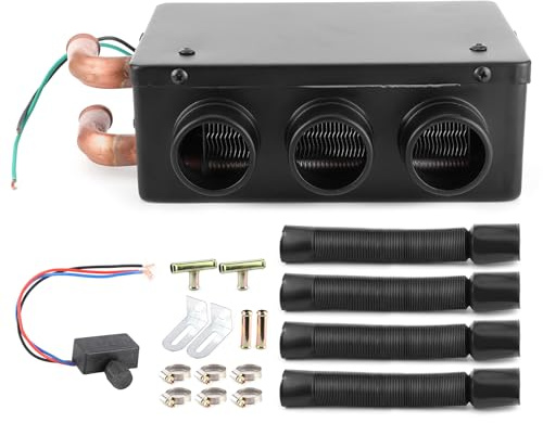 Car Heater,Tractor Cab Heater-Utv Heater - Car Heater, 12V 50W 3 Hole Portable Winter Fast Heating Warmer Frost Removing Low Noise