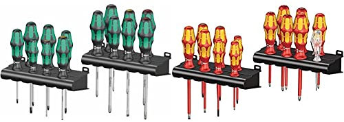 Wera, Kraftform Big Pack 300, 14 pezzi & 05105631001 Kraftform Big Pack 100 VDE, Serie giravite isolati VDE, 14 pezzi