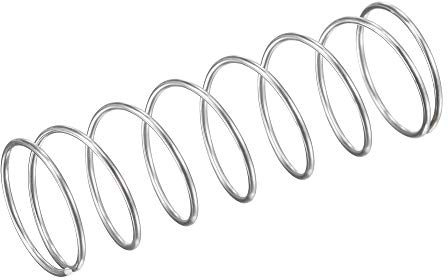 sourcing map Druckfeder, 304 Edelstahl Druckfedern Silber Spiralfeder Stahlfeder 18mm OD 1mm Kabelgröße 9mm Komprimierte Länge 50mm Länge 5,9N Tragfähigkeit 5 Stück