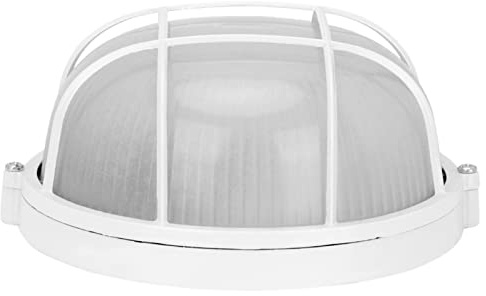 lumière de cloison,Lampe d'explosion de salle de sauna, étanche à l'humidité ronde anti-haute température lampe de salle de sauna grille ovale plafonnier pour chambre à coucher entrepôt emplaceme