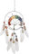 7 Chakren Baum des Lebens Traumfänger Wanddekoration mit Regenbogen Heilung Kristall Stein Handmade Grey Feather DreamCatchers Wand hängende Ornamente für Schlafzimmer Home Decor Segen Geschenk Party