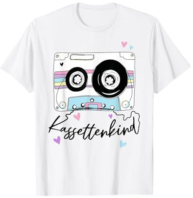 Kassettenkind 90er 80er Jahre Mottoparty Oldschool Kassette T-Shirt