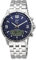 ETT Eco Tech Time Funk Solar Weltzeit Herren Uhr Chronograph mit Edelstahl Armband EGS-11552-31M