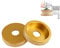 Diamond Edge Grinding Wheel - Polishing Cup for Angle Grinder, Round Dry Vacuum Brazed Demi-Bullnose for Leveling, Chamfering (10mm)