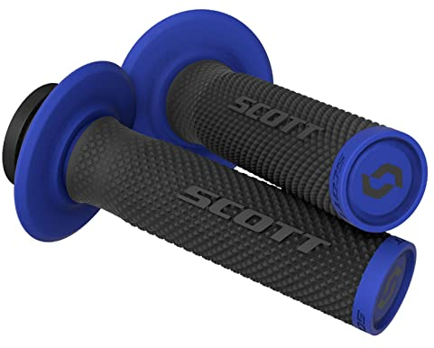 Scott SX II MX Motorrad Griffe inkl. Cam Set schwarz/blau
