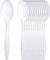 Generic Pack of 50 Heavy Duty Clear Plastic Spoons, Reusable and Washable Spoons Perfect for Picnics, Parties, Tableware and Dinnerware by W&H Enterprises