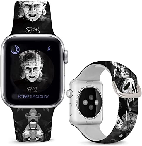 Sjiangqiao Soft Silicone Watch Bands Compatible with Apple Watch 38mm 40mm 41mm 42mm 44mm 45mm 46mm 49mm Ultra 2 Sport Straps for Women Men, Replacement band for iWatch Series SE 10 9 8 7 6 5 4 3 2 1.