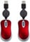 ZIUTPDAX Lot de 2 mini souris filaires USB avec câble rétractable 1600 pour Windows 98 2000 XP