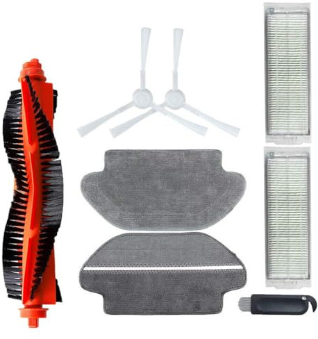 INF Ersatzteile Zubehör für Xiaomi Mi Robot Staubsauger Pro STYTJ02YM/Viomi V2 P V-RVCLM21B, Hauptbürste/Reinigungswerkzeug/Wischpads/Seitenbürsten/Filter