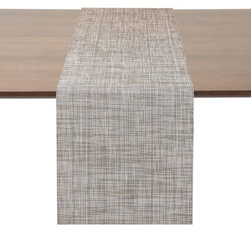 Myir JUN Tischläufer, Tischläufer Modern Tischläufer Abwaschbar Tischläufer Outdoor Wärmeisoliertes PVC für Häuser Restaurants Hotels 30 x 183 cm (Karamell)