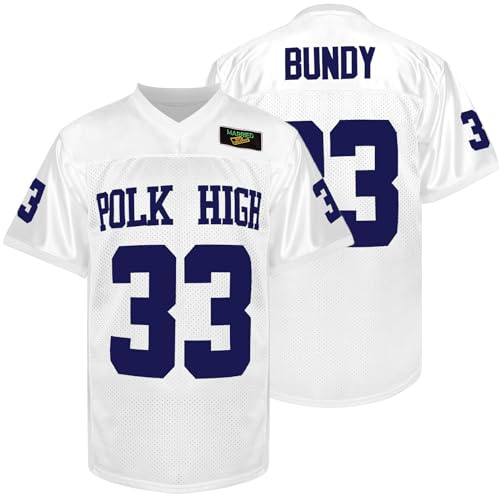 33 AL Bundy Fußball Trikot Blau Shirt 90er Jahre Hip Hop Kleidung Party