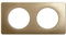 LEGRAND - Plaque Céliane - Plaque de Finition pour Prises et Interrupteurs Céliane - 2 postes - Bronze satiné