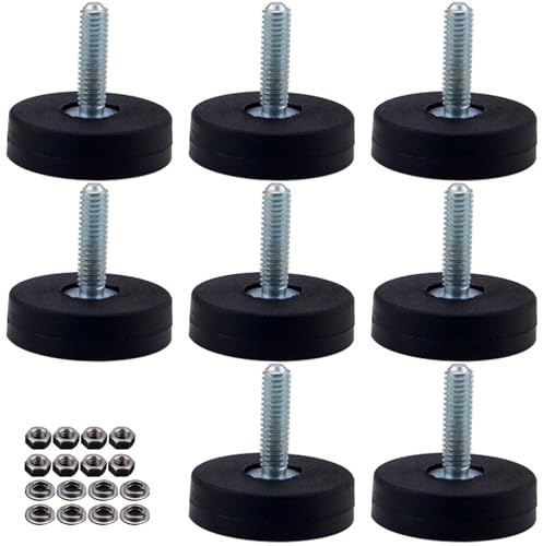8 x Neodym Magnete Gummiert Ø 22mm mit M4 Innengewinde, 0-5kg Haftkraft Magnetsysteme mit Gummimantelm, Gummi Runde Magnete mit Gewinde für Schrauben Öse oder Haken