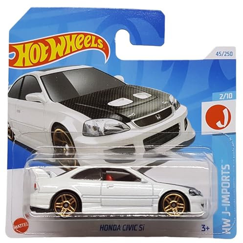Hot Wheels - Honda Civic SI - HW J-Imports 2/10 - HTD07 - Short Card - Weiss - Mattel 2024 - 1:64