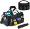Boczif Sac de Nettoyage Portable, Organiseur de Fournitures de Nettoyage avec poignée, Bretelles et séparation Amovible, Organiseur d'outils de Nettoyage pour nettoyeurs et Femmes de ménage (Noir)