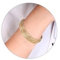 MILAKOO 5 file croce bracciale multistrato per le donne oro cavo polsino Chunky filo aperto bracciale braccio