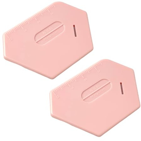 IGXX 2 Stück Nahtführung für Nähmaschine mit Skala, magnetische Nahtführung für Nähmaschine, polygonale Starke magnetische Lehre, universelles Nähzubehör (Rosa)